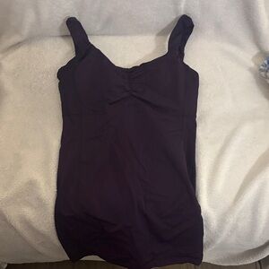 lululemon athletica Deep Purple Ruched Front Tank